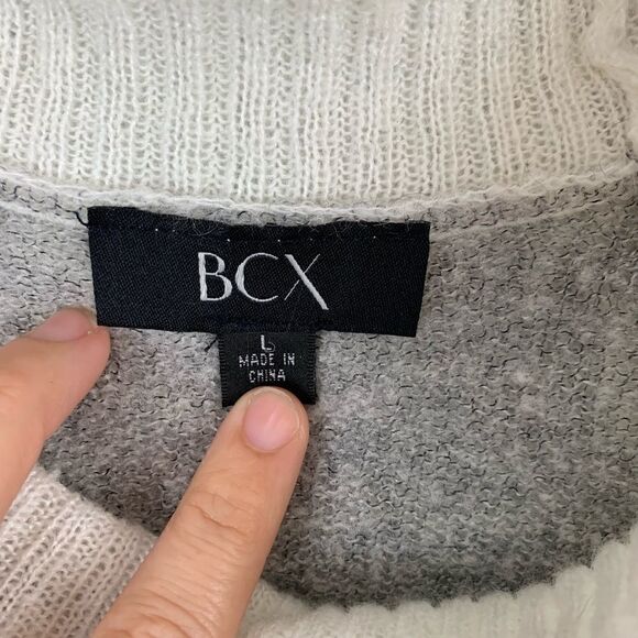 BCX Mohair Blend Cowl Neck Sweater, Size L - Picture 3 of 5